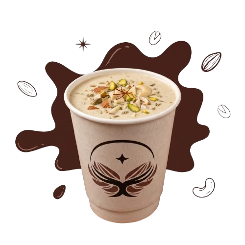 Thandai chilled spiced shake with crushed nuts